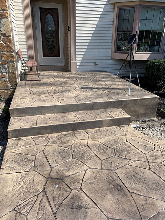 Stamped Concrete At House
